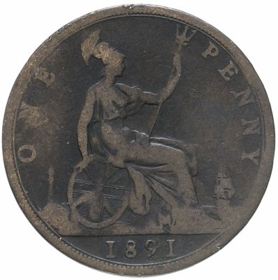 купить Великобритания 1 пенни (penny) 1891