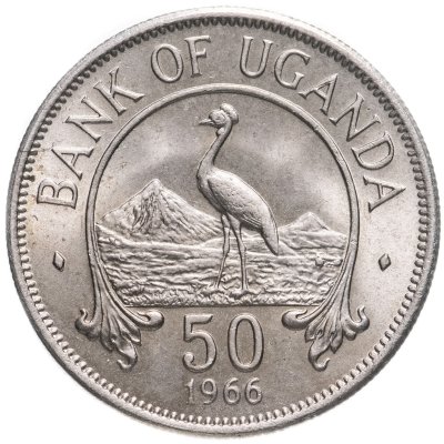 купить Уганда 50 центов (cents) 1966