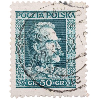 купить Польша марка 50 1925-1928 "Пилсудский стандарт"