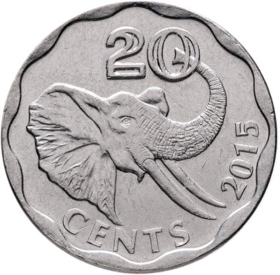 купить Свазиленд 20 центов (cents) 2015