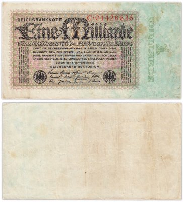купить Германия (Berlin) 1 миллиард марок 05.09.1923