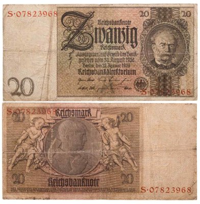 купить Германия 20 марок 1929