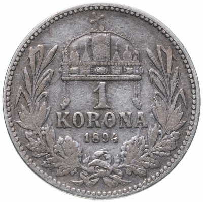 купить Австро-Венгрия 1 крона 1894, монета для Венгрии