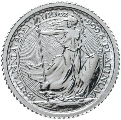 купить Великобритания 10 фунтов (Pounds) 2021 "Британия" Платина