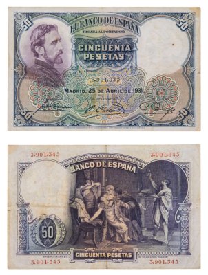 купить Испания 50 песет 1931 (Pick 82)