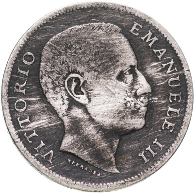купить Италия 1 лира (lira) 1907