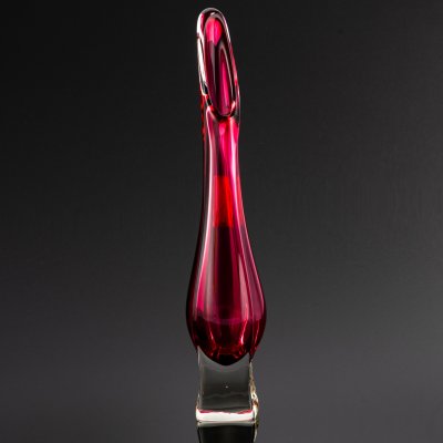 купить Ваза узкая, необычной формы Fratelli Toso (Murano), серия Chambord, стекло, Италия, 1960-1970 гг.