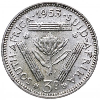 купить ЮАР 3 пенса (pence) 1953