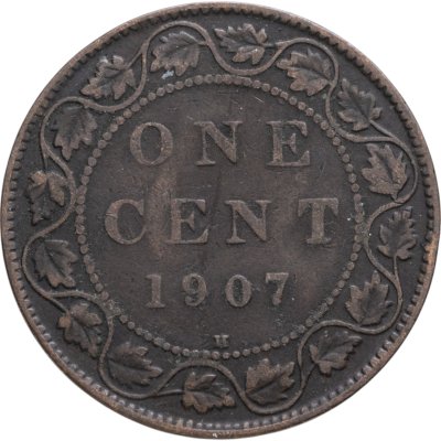 купить Канада 1 цент (cent) 1907 Знак монетного двора: "H" - Бирмингем