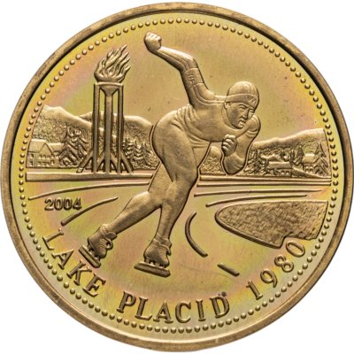 купить Северная Корея 20 вон 2004 "XIII зимние Олимпийские игры, Лейк-Плэсид 1980"