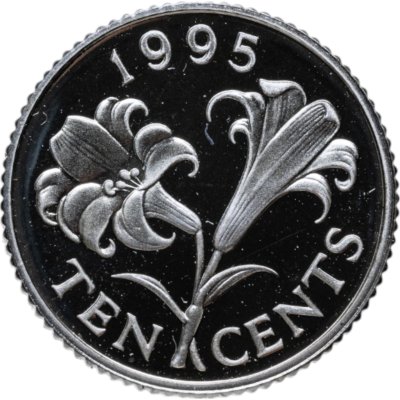 купить Бермудские острова 10 центов (cents) 1995 Proof