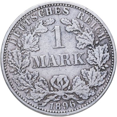 купить Германия 1 марка (mark) 1896 A знак монетного двора: "A" - Берлин