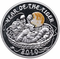Купить Ниуэ 1 доллар 2009 "Китайский гороскоп: год тигра" c cертификатом