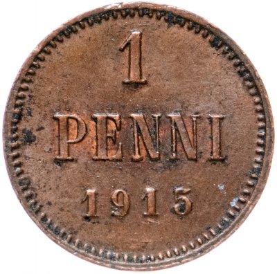 купить 1 пенни 1914, монета для Финляндии