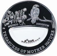 купить Остров Фиджи 1 доллар 2012 "Сокровища матери природы - орел, родий", в футляре с сертификатом