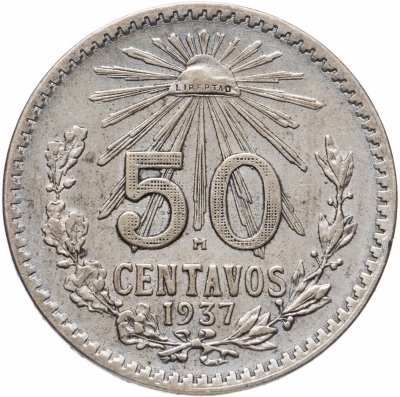 купить Мексика 50 сентаво (centavos) 1937