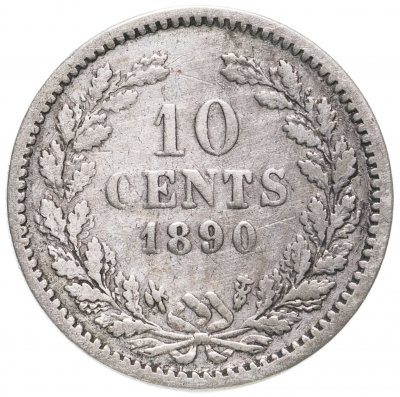 купить Нидерланды 10 центов (cents) 1890