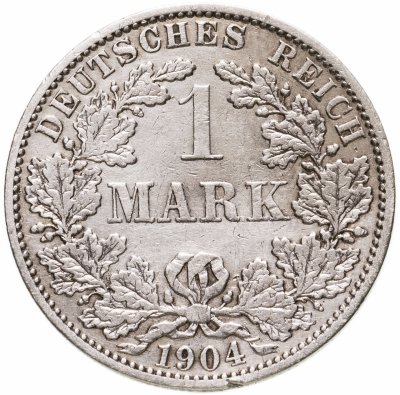 купить Германия (Германская империя) 1 марка 1904 "А"