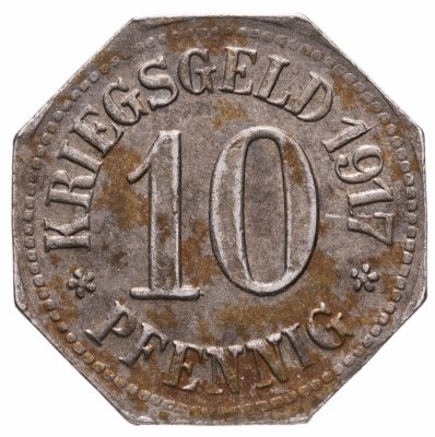 купить Германия (Висбаден) нотгельд 10 пфеннигов 1917