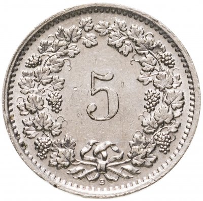 купить Швейцария 5 раппенов (rappen) 1969