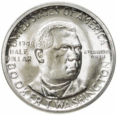 купить США 50 центов (1/2 доллара, half dollar) 1946 "Букер Талиафер Вашингтон" Без отметки монетного двора