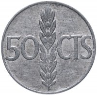 купить Испания 50 сентимо (centimos) 1966