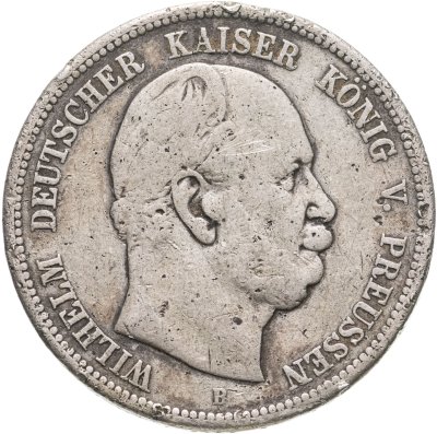 купить Германия (Империя) 5 марок (mark) 1875 B знак монетного двора: "B" - Ганновер