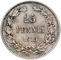 купить 25 пенни (pennia) 1915 S