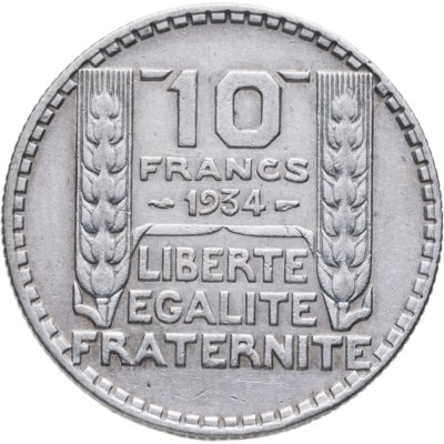 купить Франция 10 франков (francs) 1934
