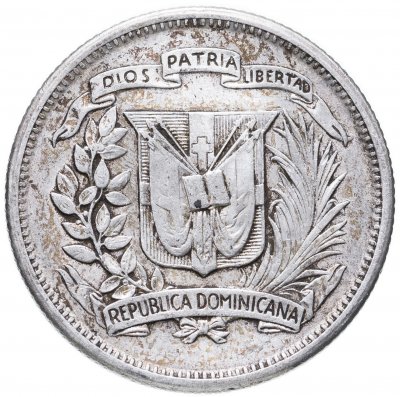 купить Доминикана 25 сентаво 1952