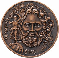 купить Британские Виргинские Острова 1,5 доллара 2013 "Олимпиада. Пьер де Кубертен", в упаковке с сертификатом
