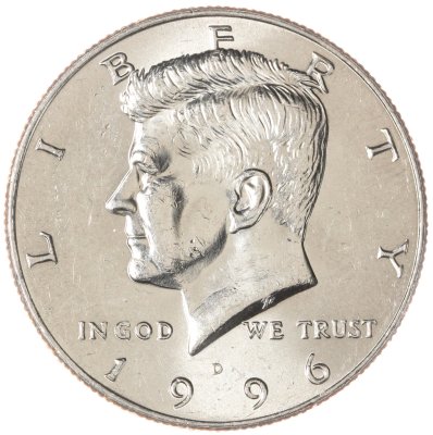 купить США 50 центов (1/2 доллара, half dollar) 1996 D Kennedy Half Dollar (Кеннеди) знак монетного двора "D"