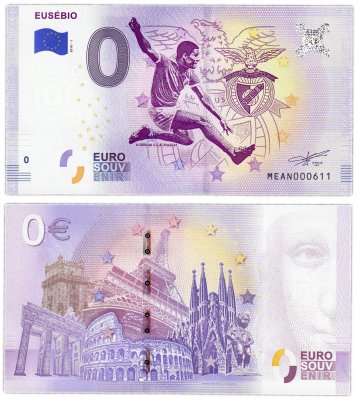 купить 0 евро (euro) "Эйсебио" 2018 1-серия (ME AN-1)