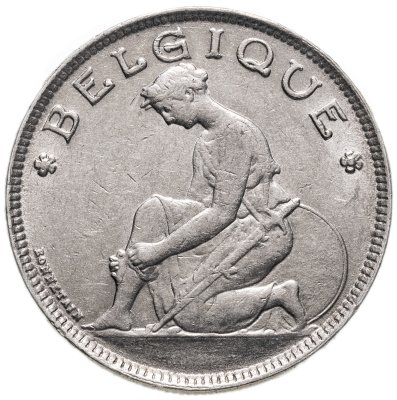 купить Бельгия 2 франка 1923 французская версия (Belgique)