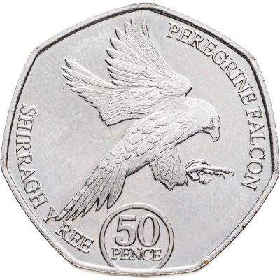 купить Остров Мэн 50 пенсов 2023 Сапсан