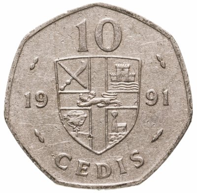 купить Гана 10 седи (cedis) 1991