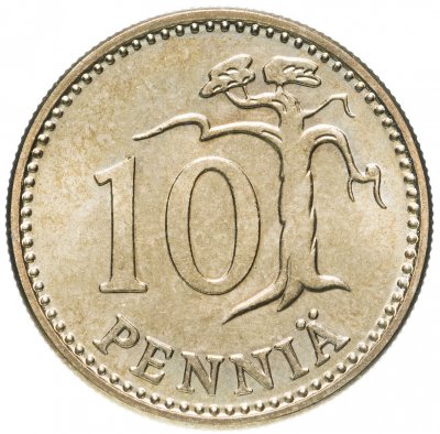 купить Финляндия 10 пенни 1977
