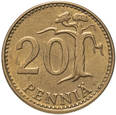 купить Финляндия 20 пенни (pennia) 1981