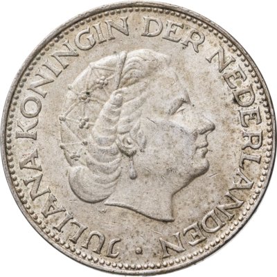 купить Нидерланды 2 1/2 гульдена (gulden) 1966