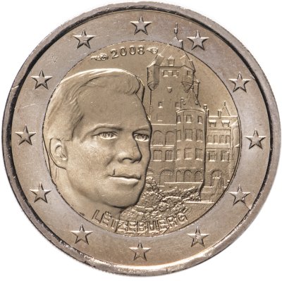 купить Люксембург 2 евро 2008 "Замок Берг - резиденция великих герцогов"