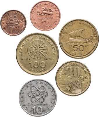 купить Греция набор 6 монет 1978-1992 гг.