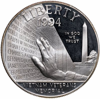купить США 1 доллар 1994 Мемориал ветеранов Вьетнама
