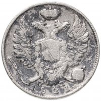 Купить 10 копеек 1821 СПБ-ПД реверс корона широкая (высокая)