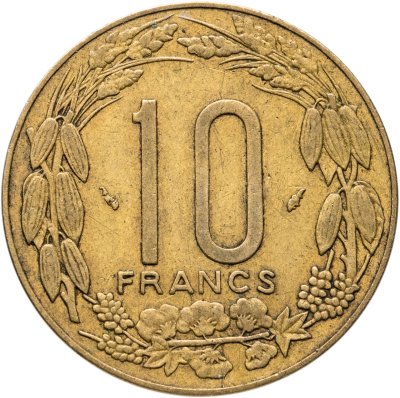 купить Центральная Африка (BEAC) 10 франков (francs) 1975