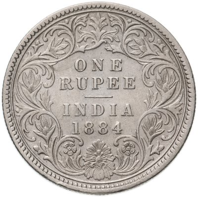 купить Британская Индия 1 рупия (rupee) 1884
