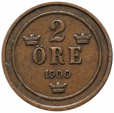 купить Швеция 2 эре (ore) 1900