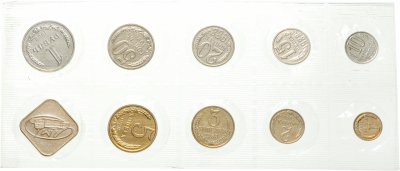 купить Годовой набор Госбанка СССР 1988 ЛМД в запайке