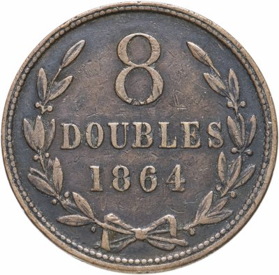 купить Гернси 8 дублей (doubles) 1864