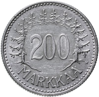 купить Финляндия 200 марок (markkaa) 1958