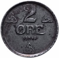 купить Норвегия 2 эре 1945